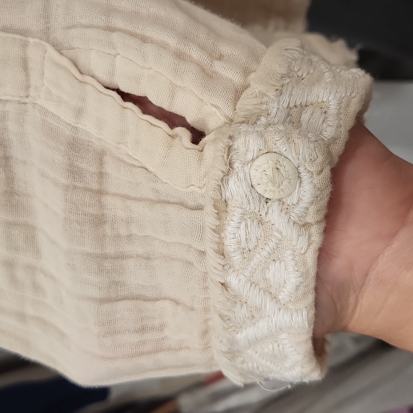 Johnny Was Prairie boho flowy cotton hippy blouse rare new with tags - Picture 9 of 11